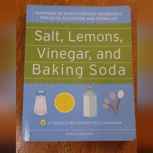 Salt Lemons Vinegar and Baking Soda Shea Zukowski  Earth friendly Cleaning Book